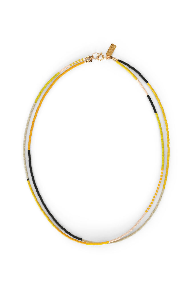 A Yellow Sun Necklace at Abacus Row Handmade Jewelry
