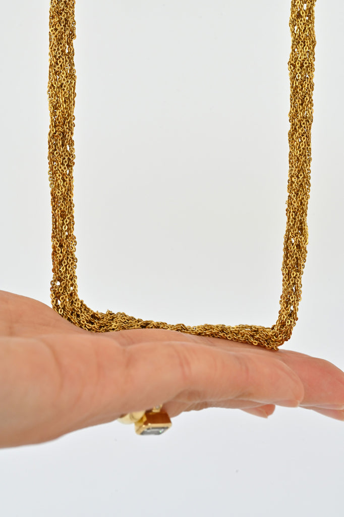 Pipette Necklace, Gold - small