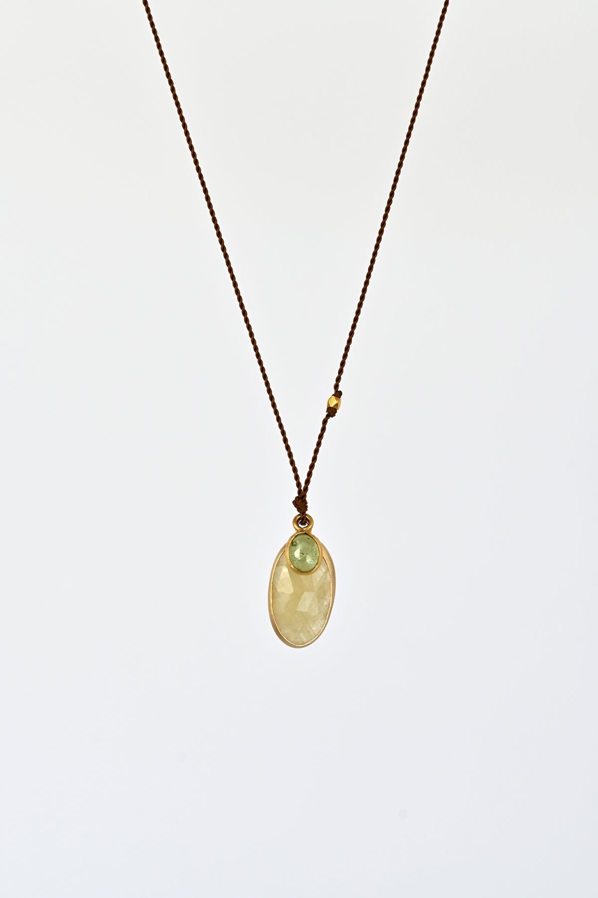 Sapphire + Tourmaline Necklace by Margaret Solow at Abacus Row Handmade Jewelry