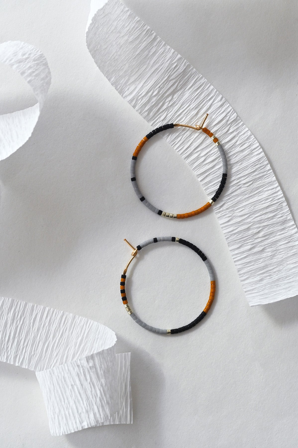 Small Delfi Earrings Styled in Coast by Abacus Row Handmade Jewelry