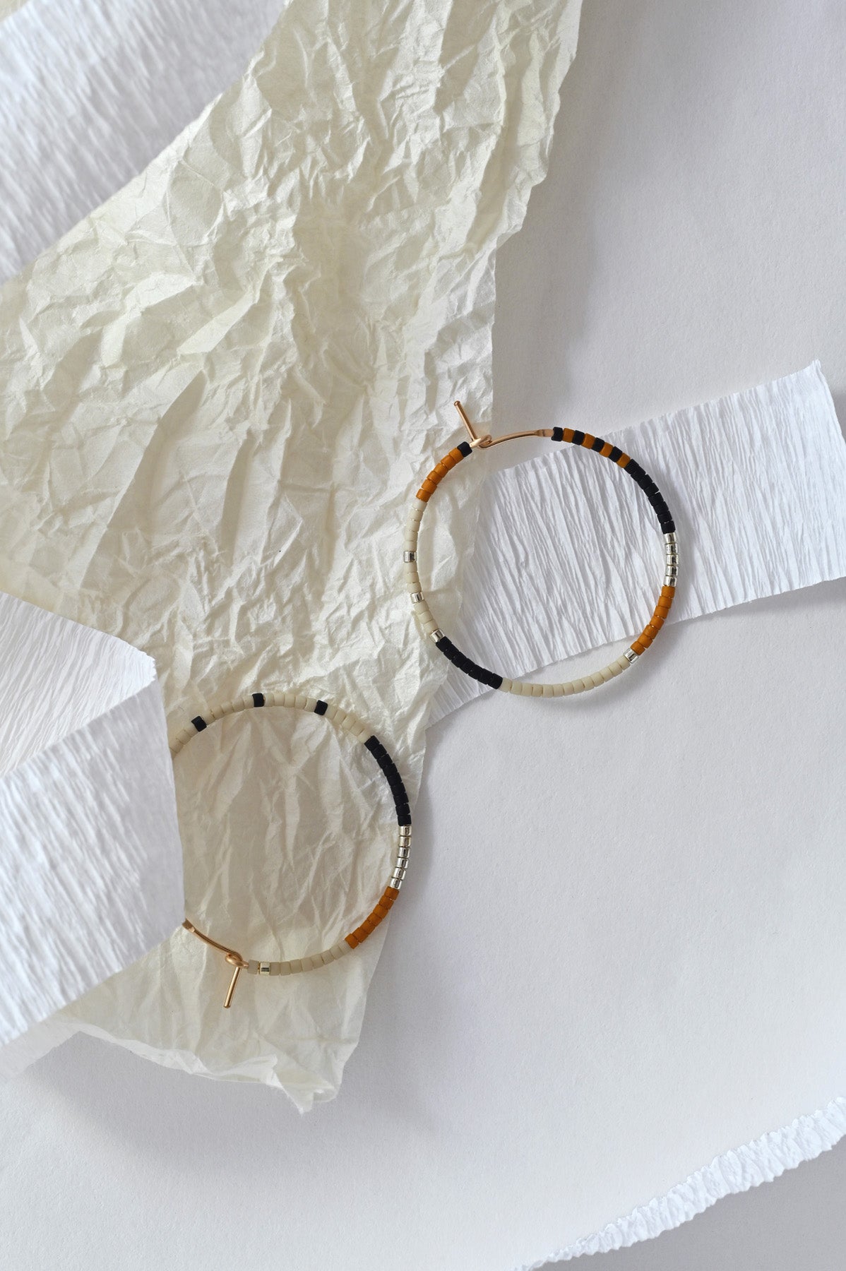 Small Delfi Earrings Styled in Tundra by Abacus Row Handmade Jewelry