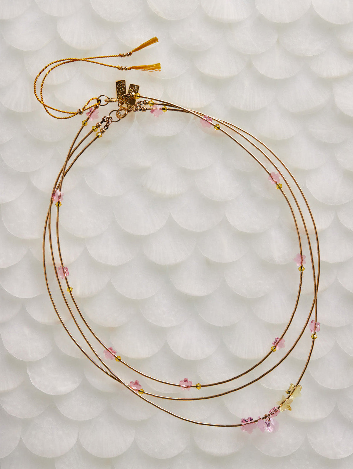 Limited Edition Peach Blossom Star Necklace at Abacus Row Handmade Jewelry