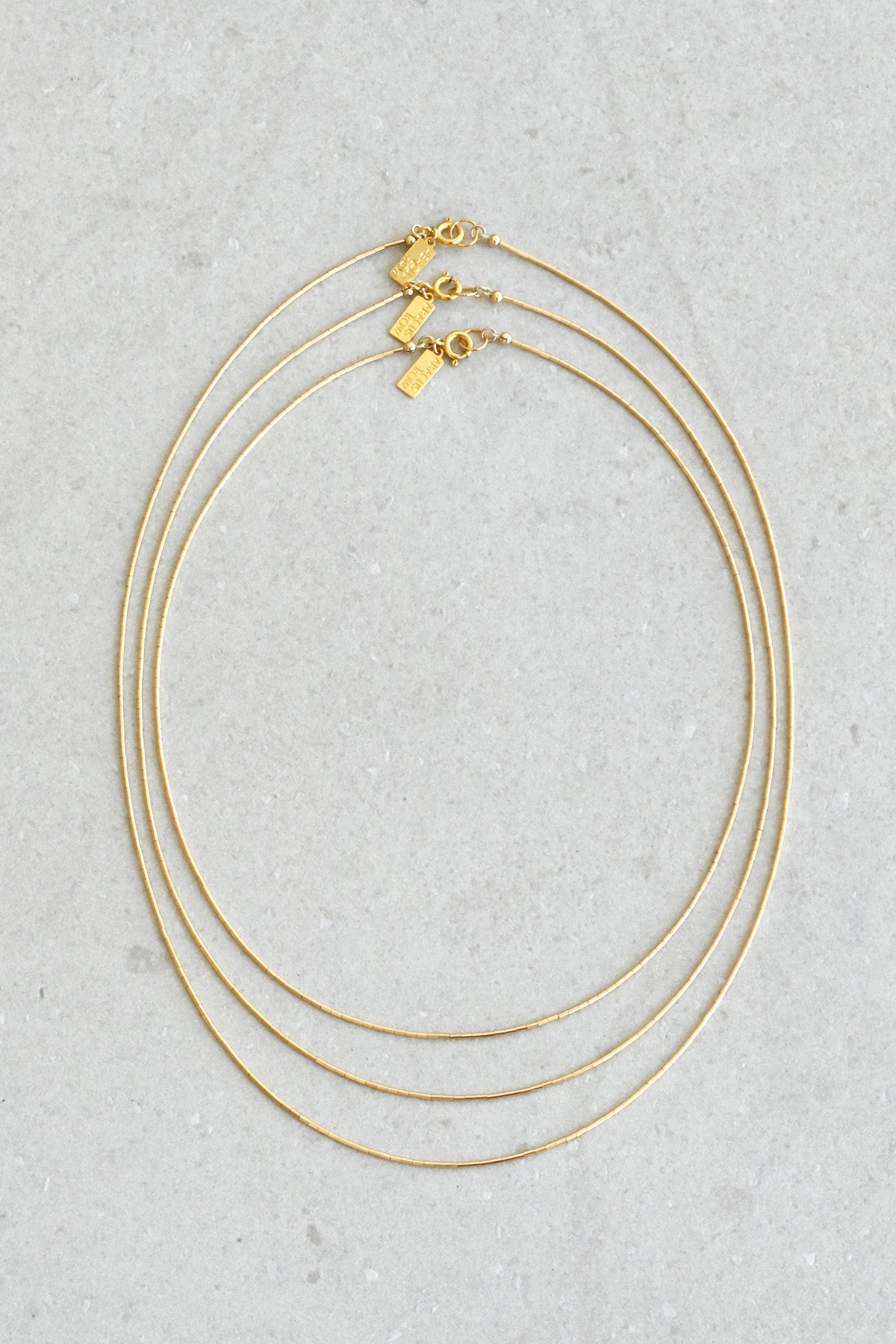 Tiered Trio of Simple Necklaces by Abacus Row Handmade Jewelry