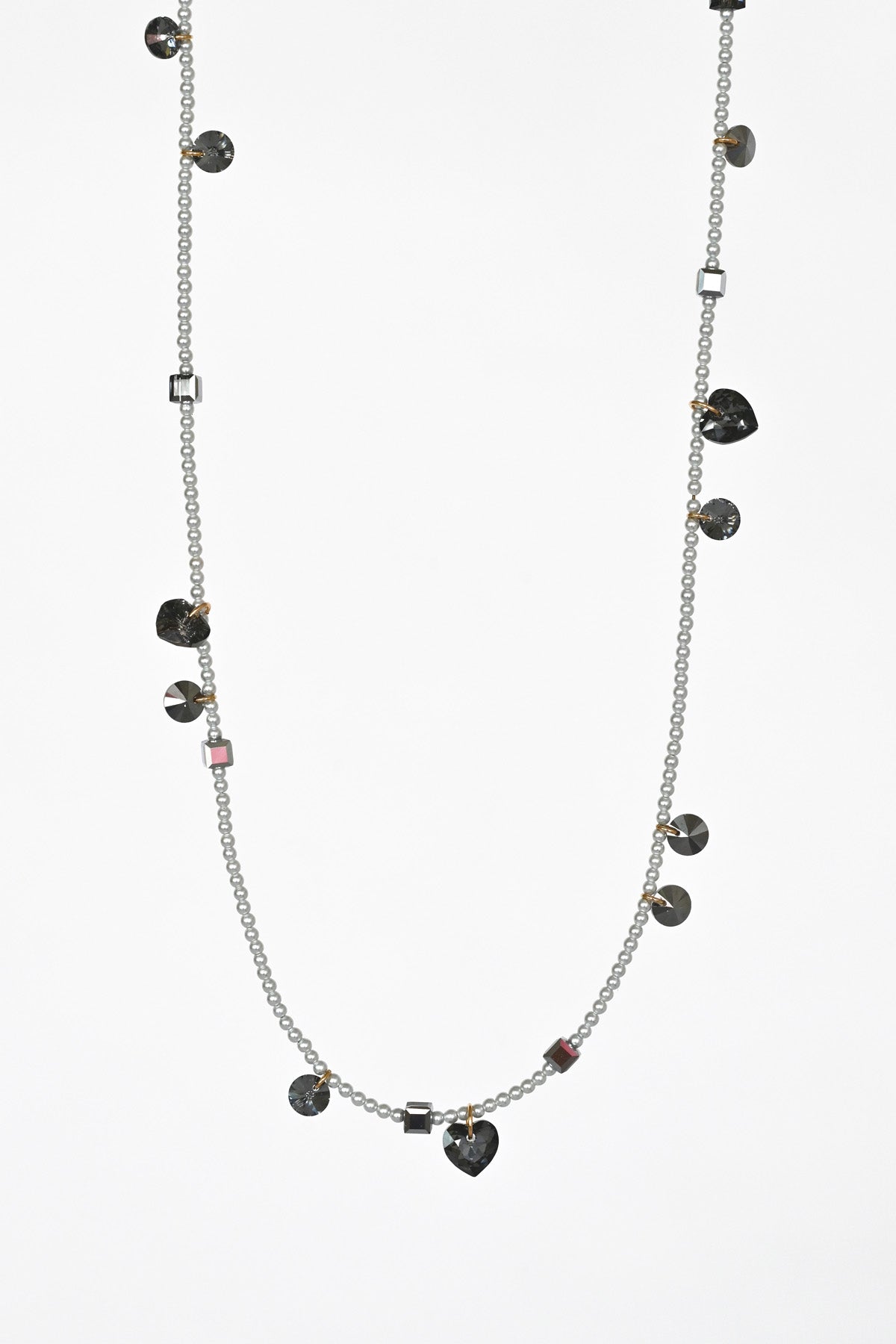 Moonstruck Confetti Necklace front view at Abacus Row Handmade Jewelry
