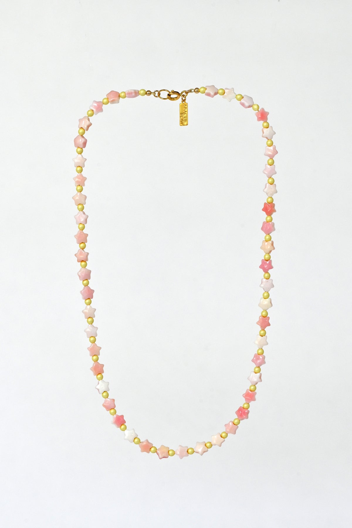 Dream Cloud Yellow Milky Way Necklace by Abacus Row Handmade Jewelry