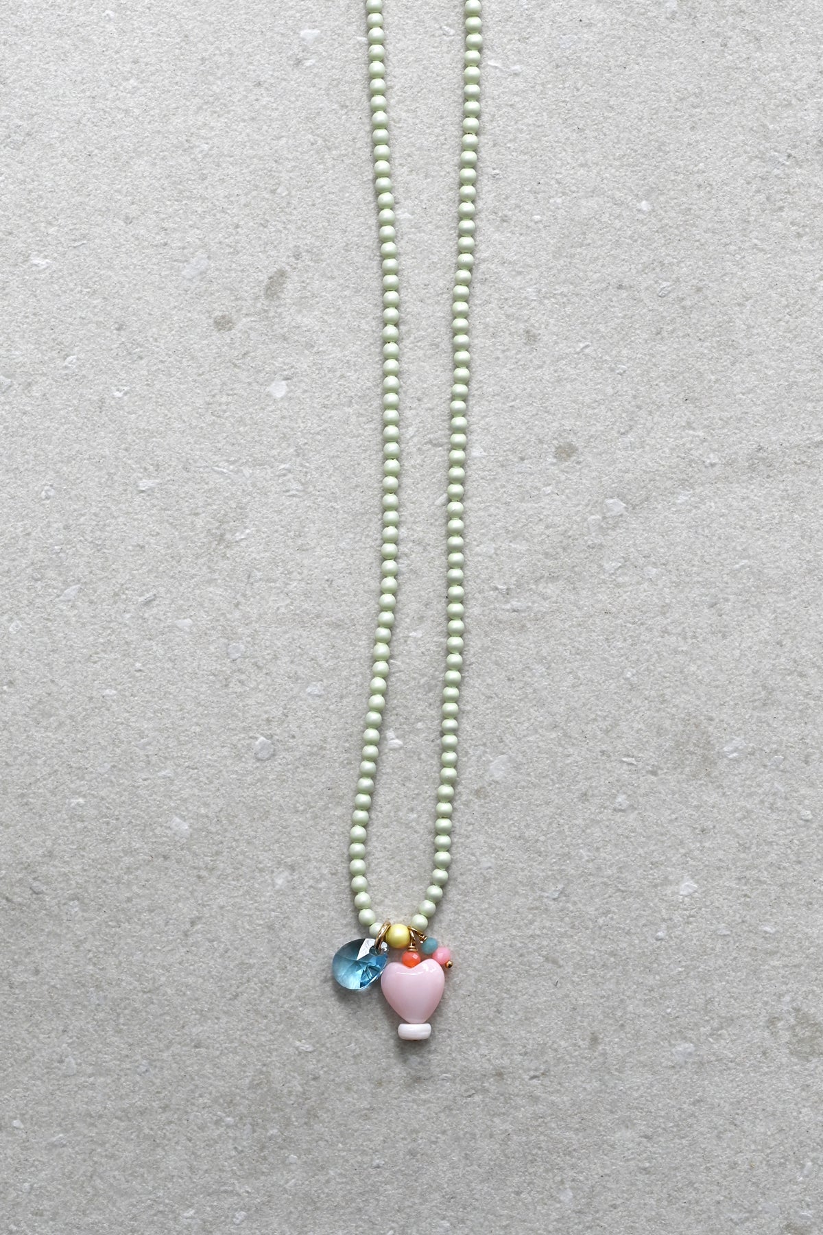 Dream Cloud Wishing Charms Necklace No1 by Abacus Row Handmade Jewelry