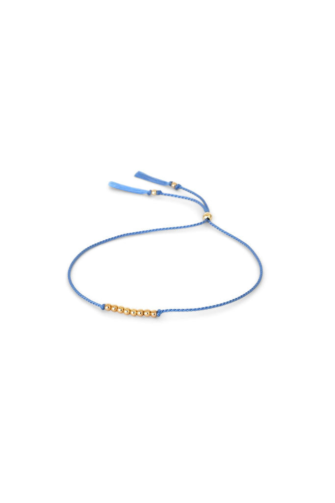 Friendship Bracelet No.3 in Sky blue by Abacus Row Handmade Jewelry