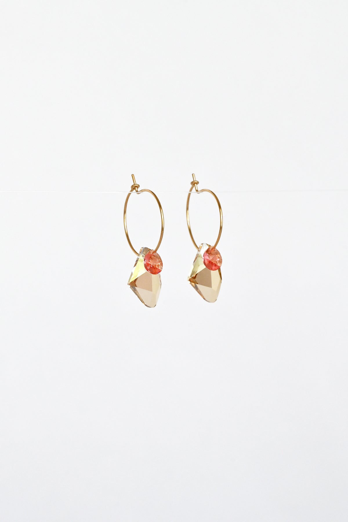 Ginger Hoop Earrings No 2 in the Garden Collection at Abacus Row Handmade Jewelry