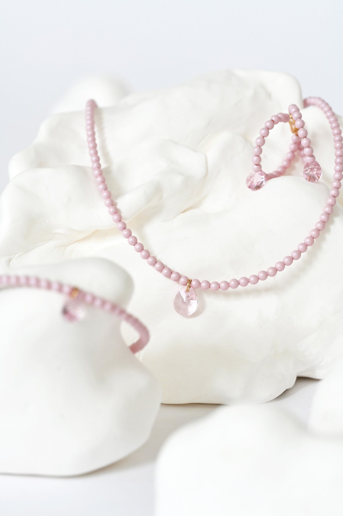 Lala Necklace and earrings at Abacus Row Handmade Jewelry