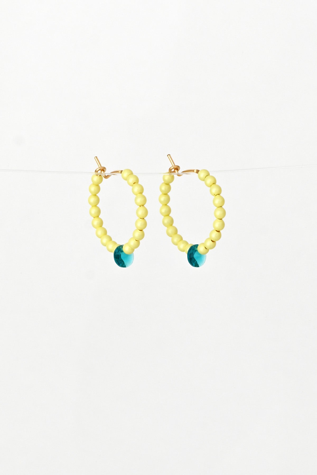 Little Moon Earrings in Clarity at Abacus Row Handmade Jewelry