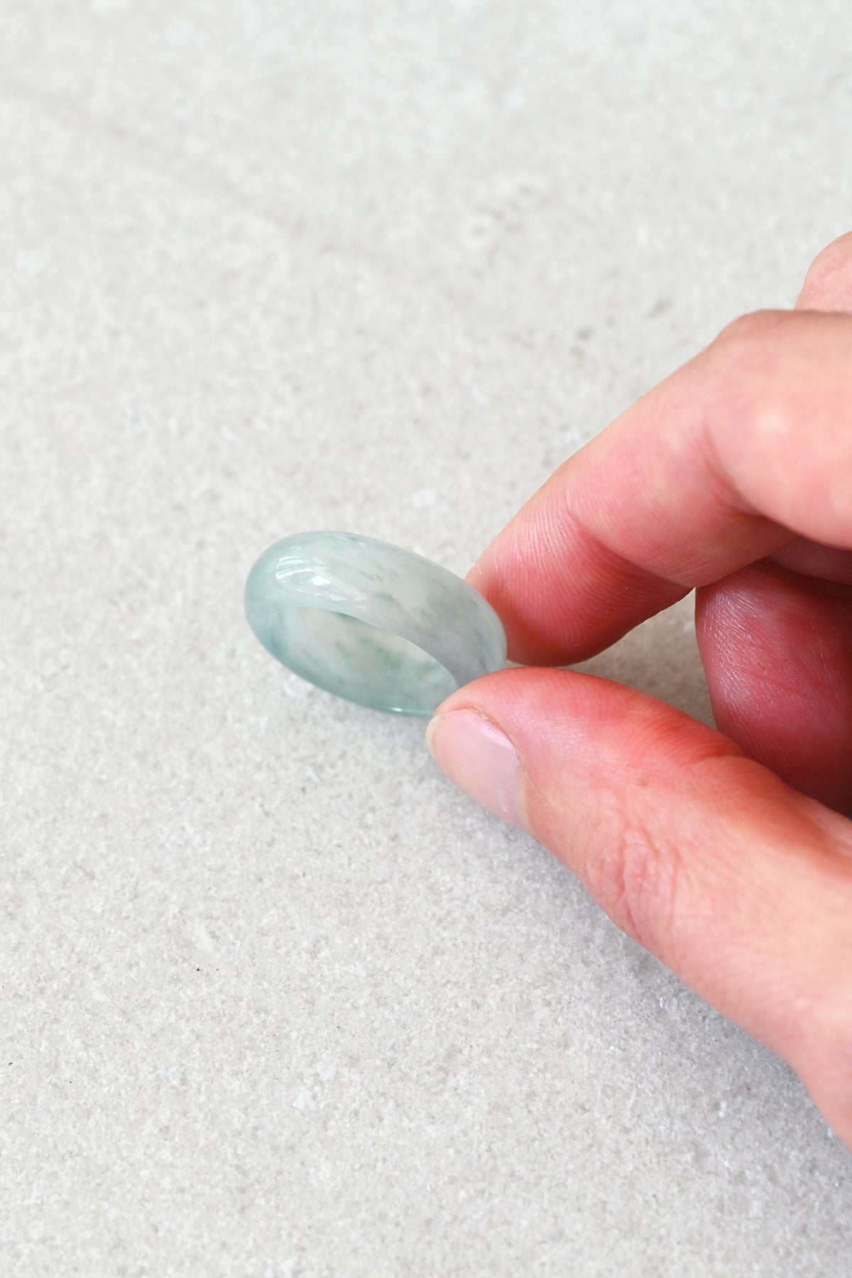 Mai Jade Ring No.6 Detail at Abacus Row Handmade Jewelry