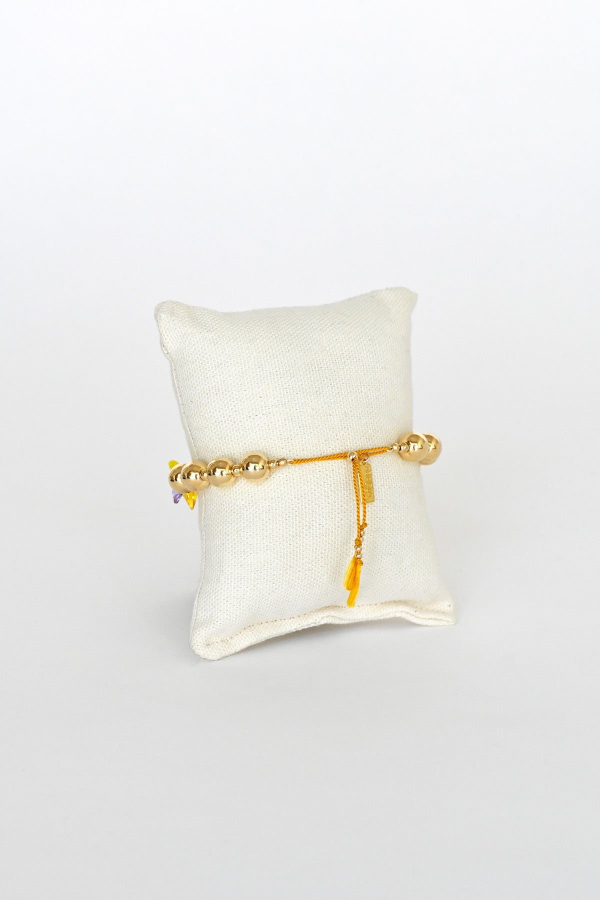 Good Fortune Moon Flower Bracelet closure at Abacus Row Handmade Jewelry