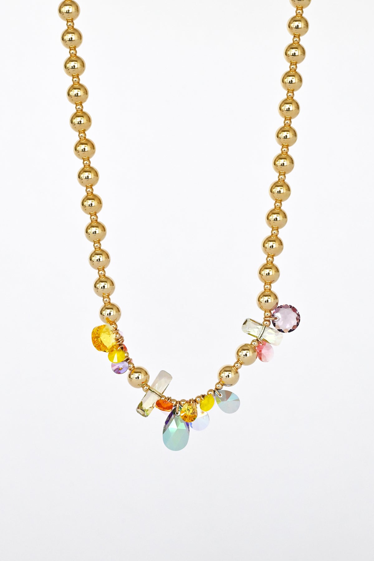 Moon Flower Necklace in the Garden Collection at Abacus Row Handmade Jewelry