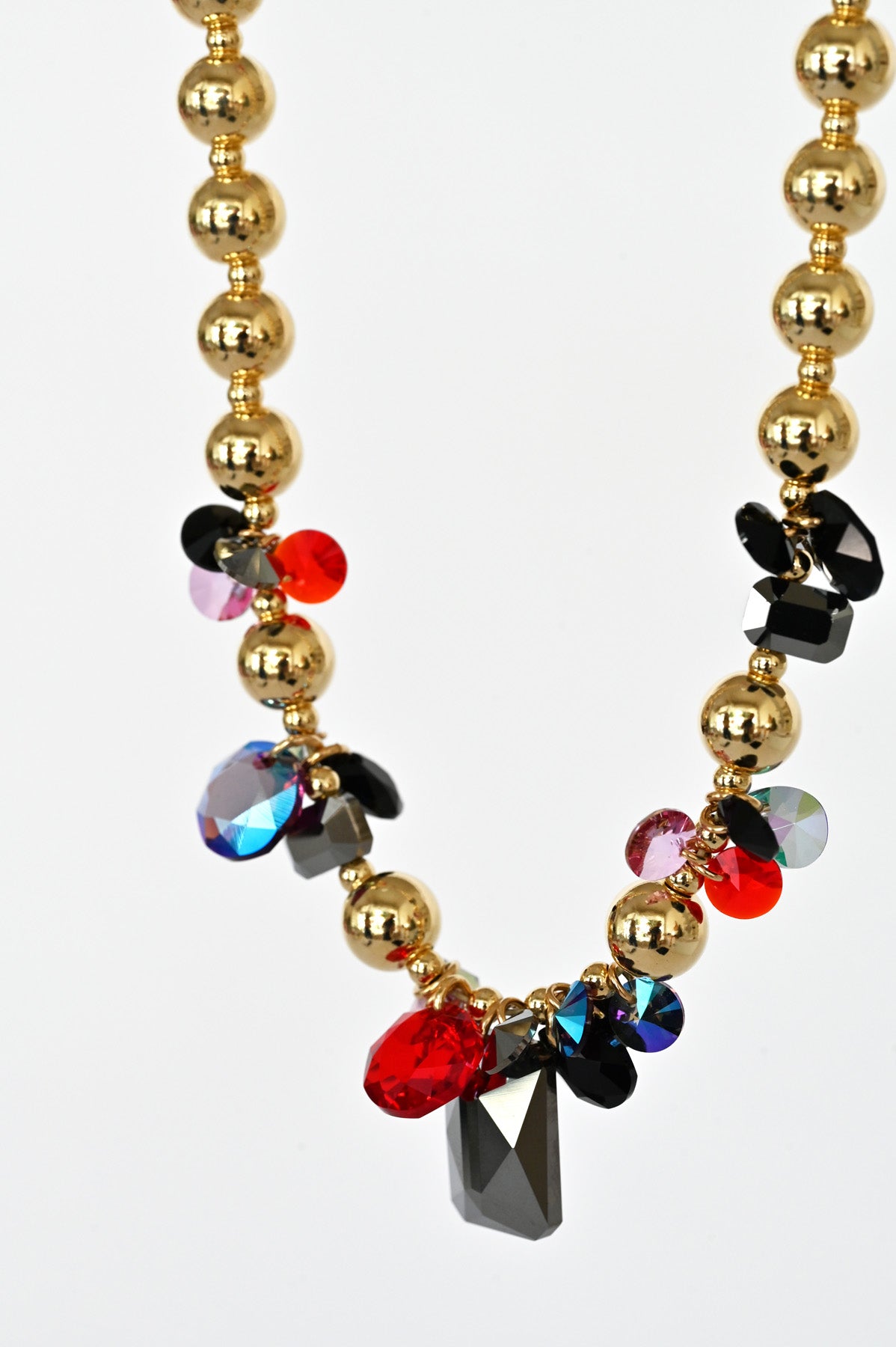 Year of the Snake Moon Flower Necklace detail at Abacus Row Handmade Jewelry