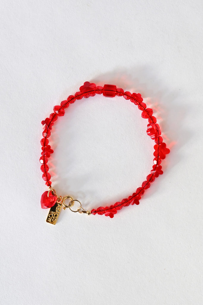 Limited Edition Ruby Crush Bracelet at Abacus Row Handmade Jewelry for Lunar New Year