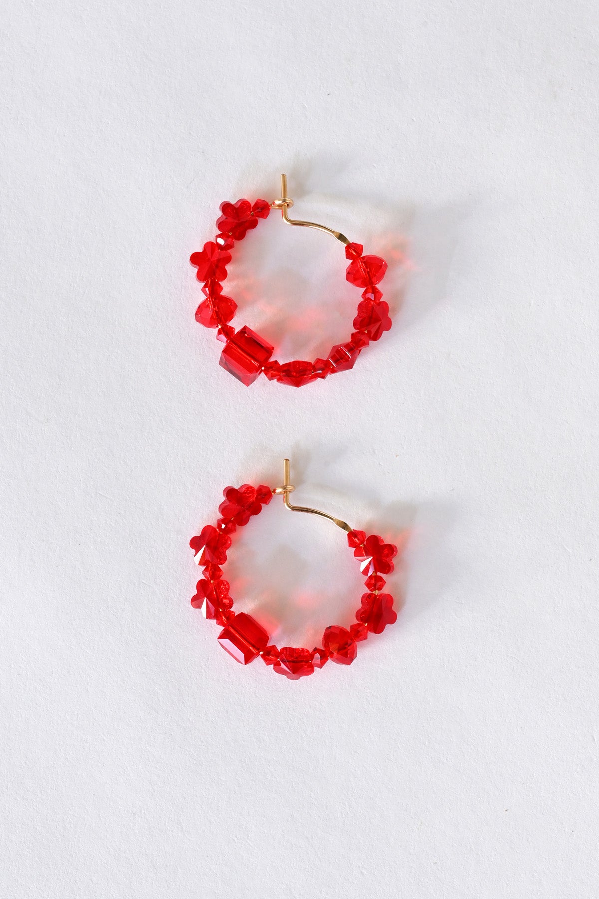 Limited Edition Ruby Crush Earrings at Abacus Row Handmade Jewelry for Lunar New Year