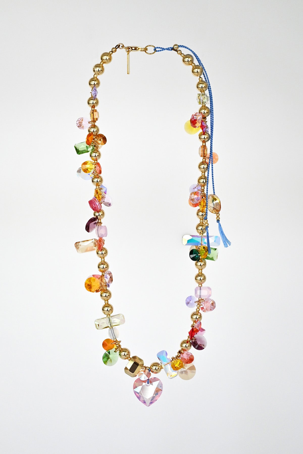 Superbloom Necklace No6 with Heart at Abacus Row Handmade Jewelry