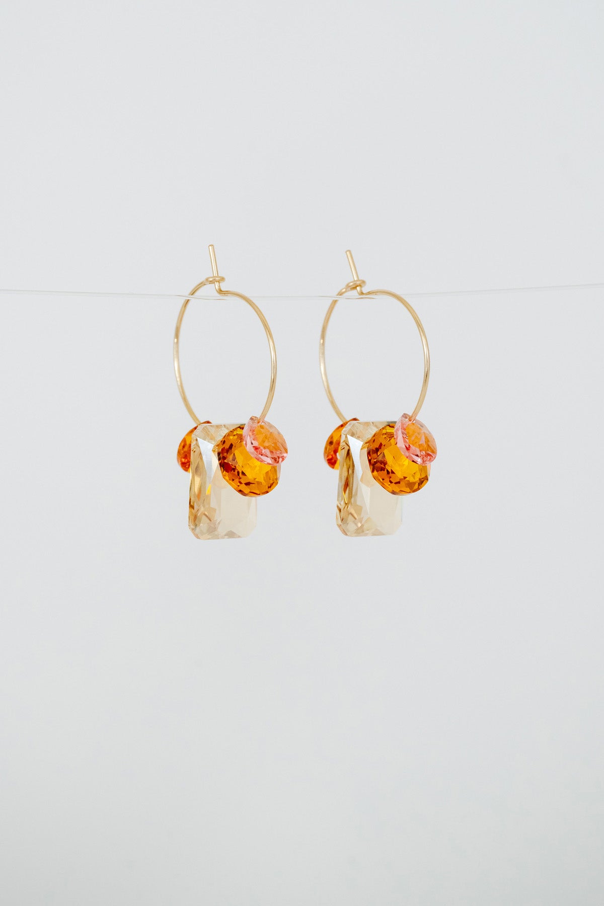 Garden Collection Sweet Pea Earrings No19 by Abacus Row Handmade Jewelry