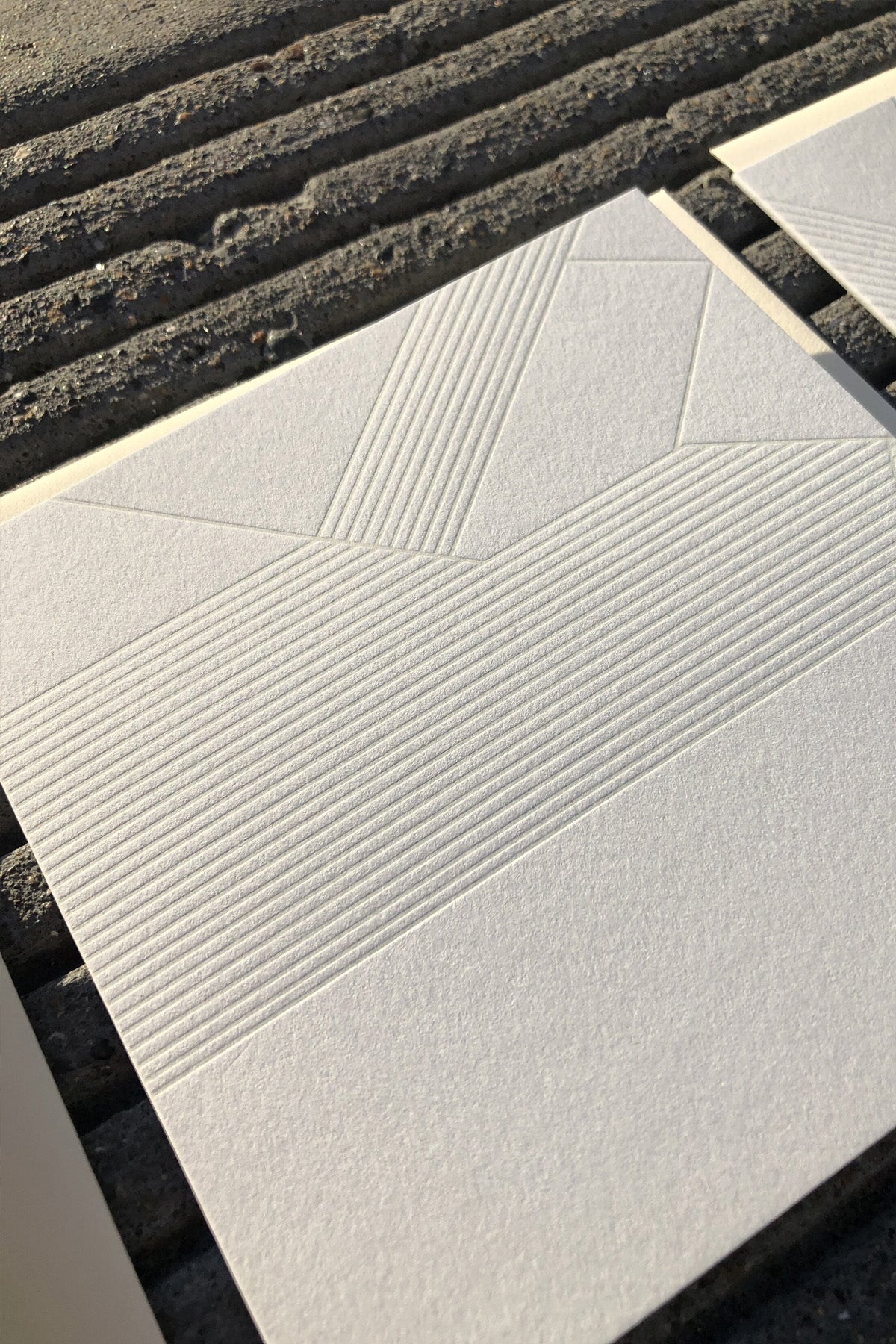 Sunset Sidewalk Card Design No1 detail by Aesthetic Union and Juile Cloutier at Abacus Row