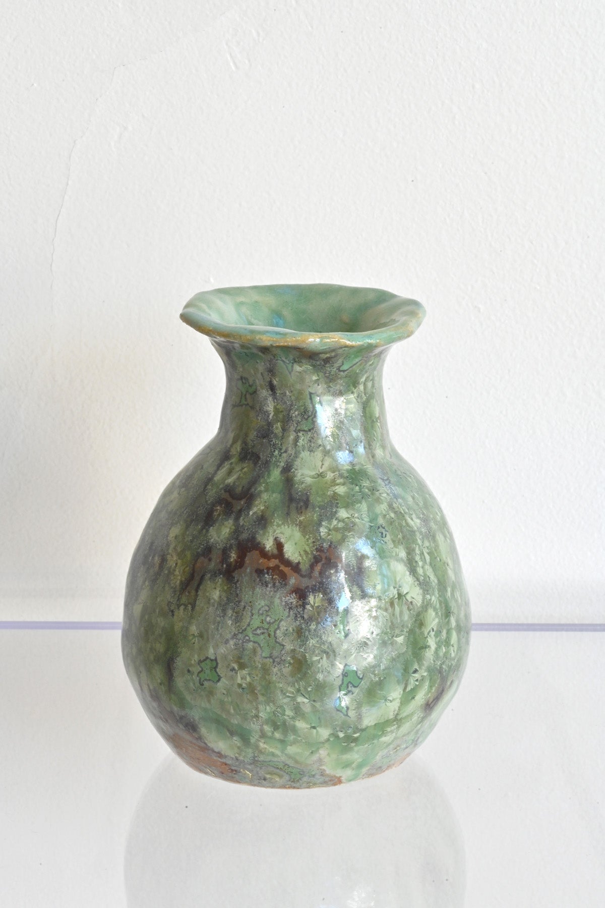 Jade Crystalline Large Vase by Ahn Lee at Abacus Row Jewelry