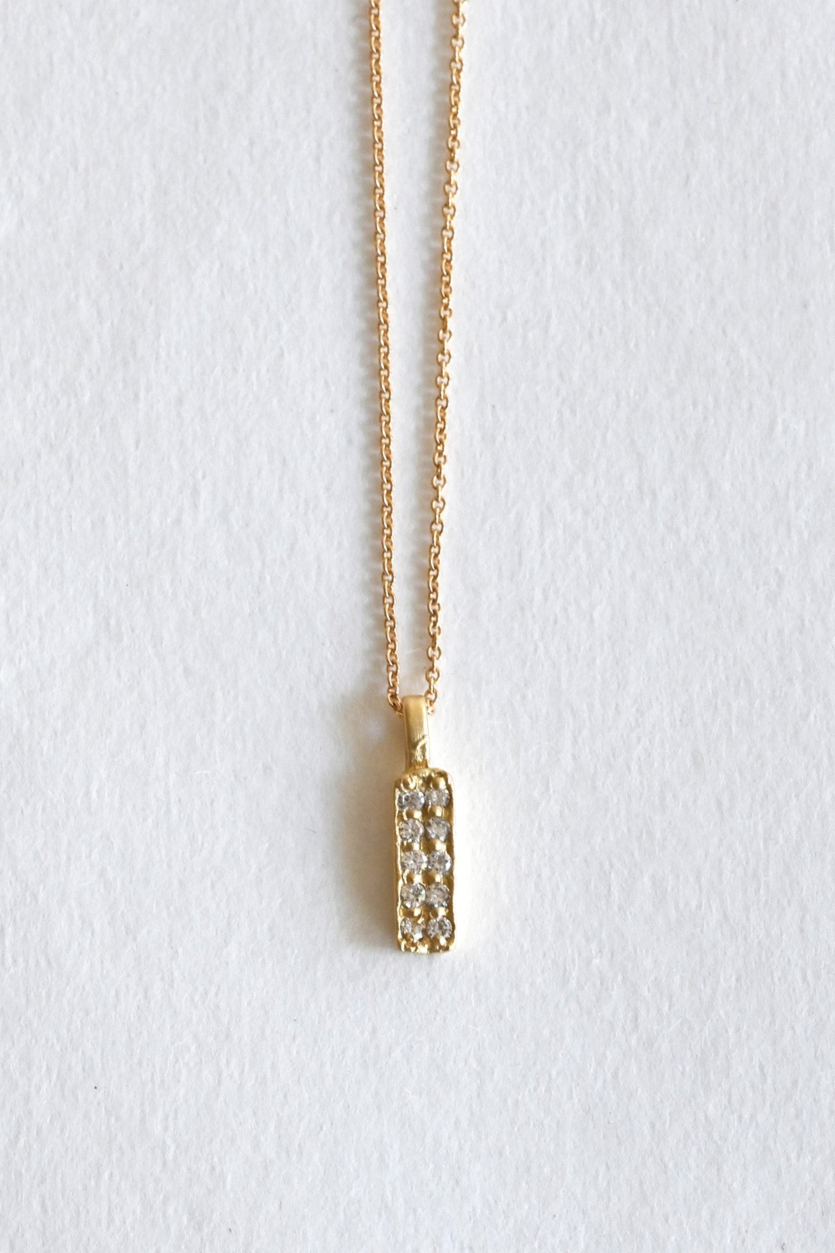 Aria White Diamonds Necklace by AILI at Abacus Row Handmade Jewelry