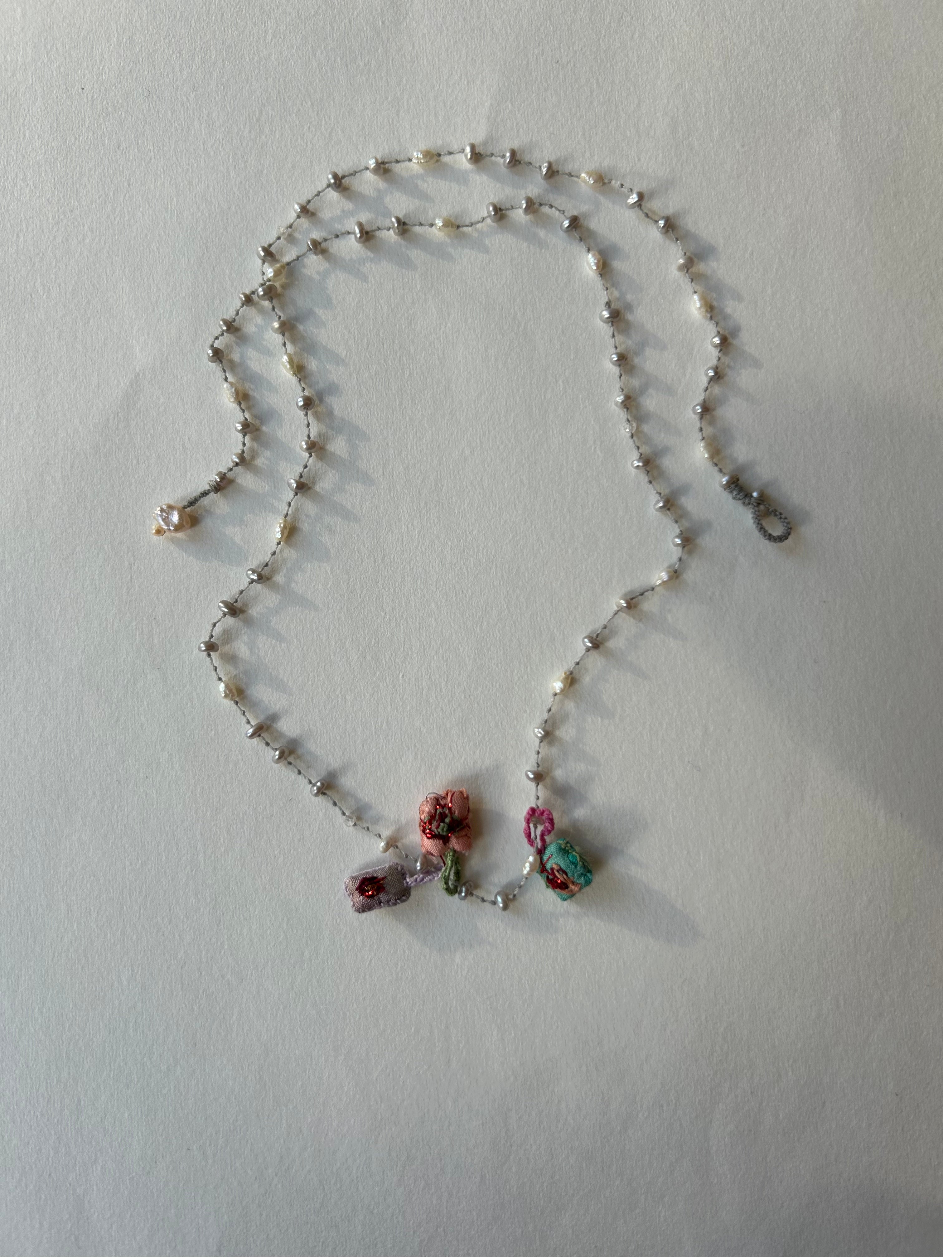 One of a kind Amulet Necklace with Venetian Beads by Antomoon at Abacus Row Handmade Jewelry