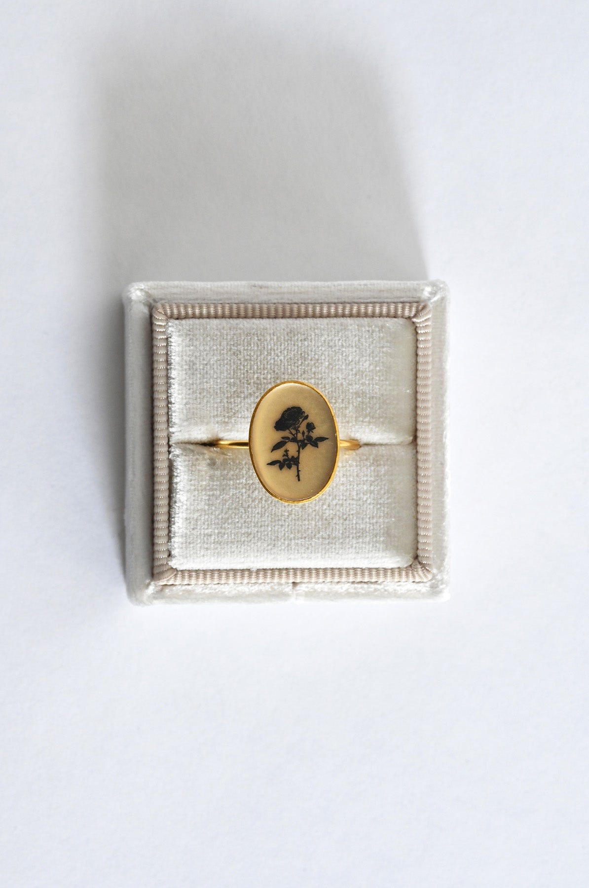 Oval Rose Ring by Anzu at Abacus Row Handmade Jewelry