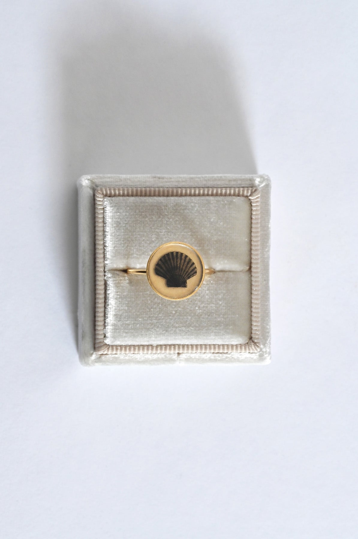 Round Shell Ring by Anzu at Abacus Row Handmade Jewelry