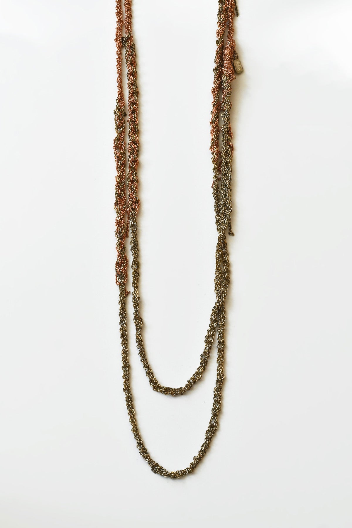 Hairy Simple Necklace by Arielle de Pinto at Abacus Row Handmade Jewelry