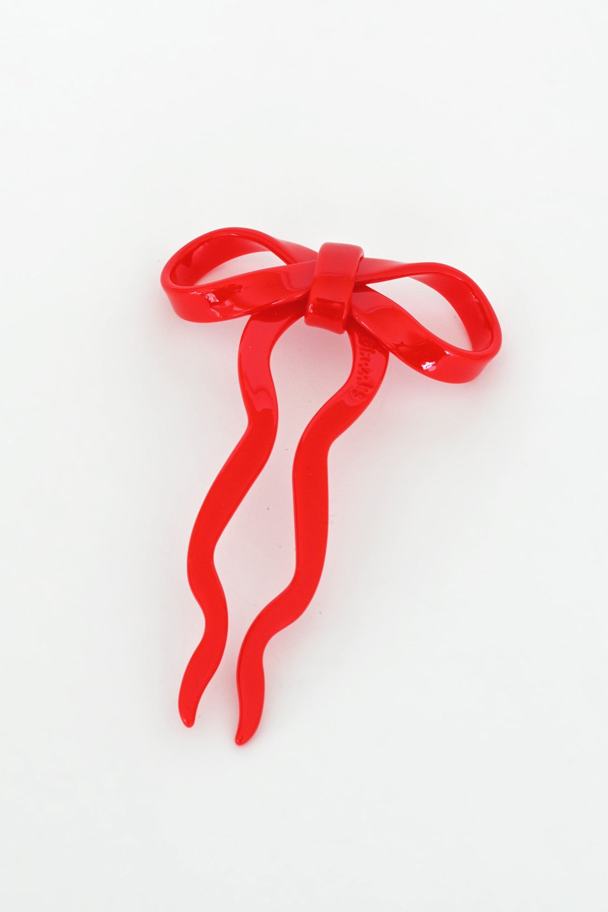 Small Cherry Bow Hairpin by Chunks at Abacus Row Jewelry