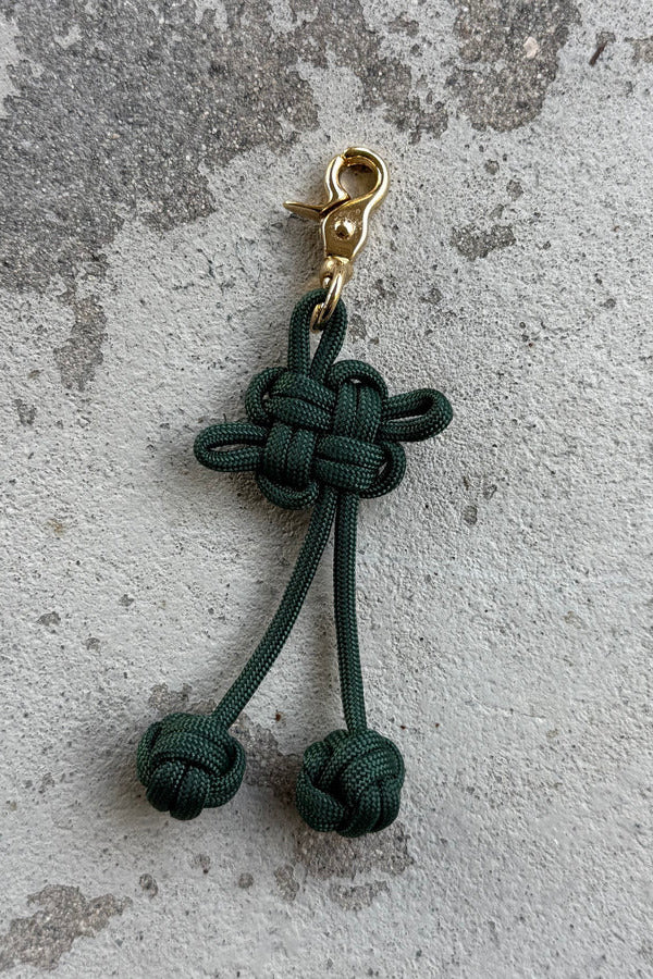 Emerald Green Knot Good Luck Charm by Clau at Abacus Row Handmade Jewelry