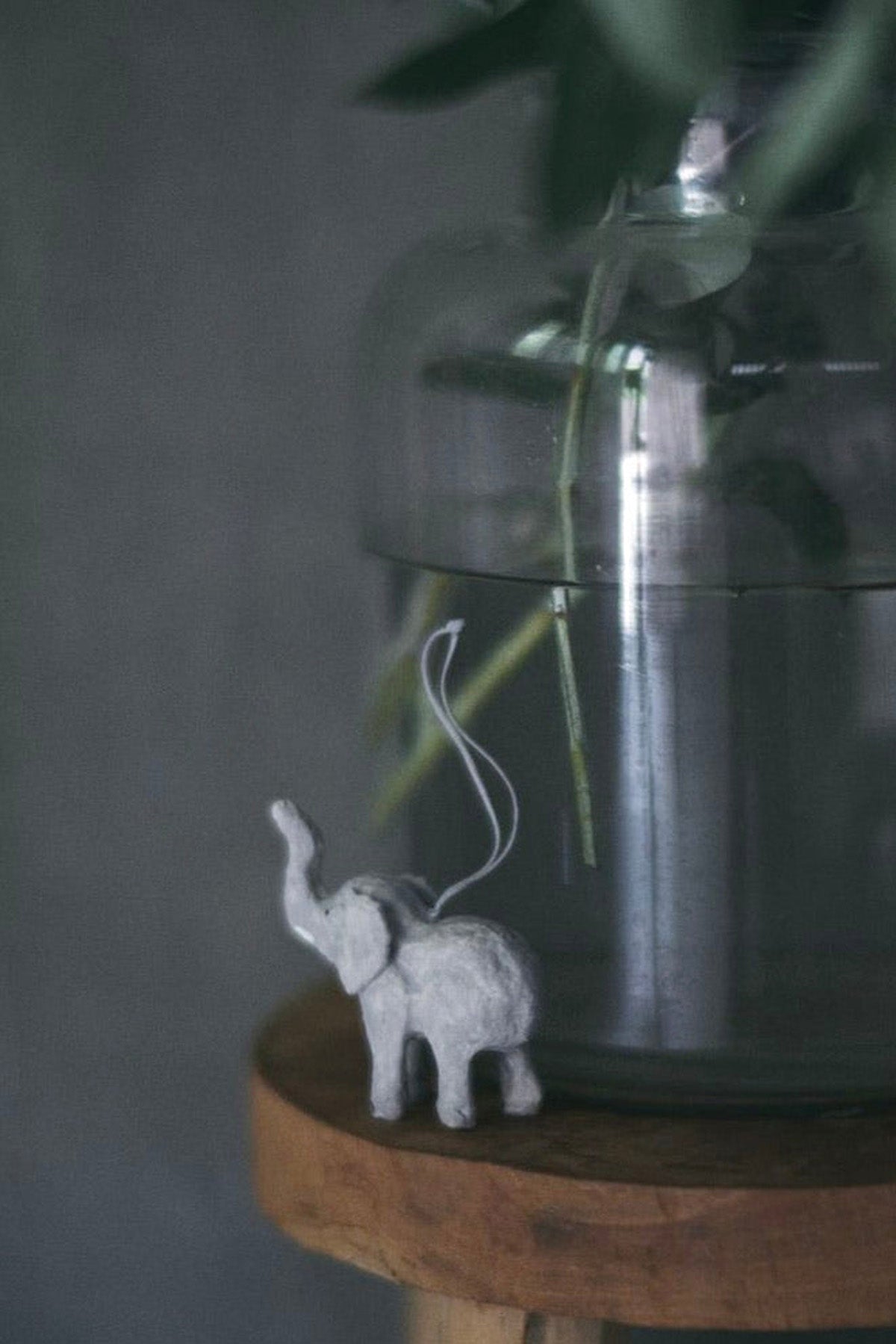 Paper Mache Elephant Ornament by Fog Linen at Abacus Row Handmade Jewelry