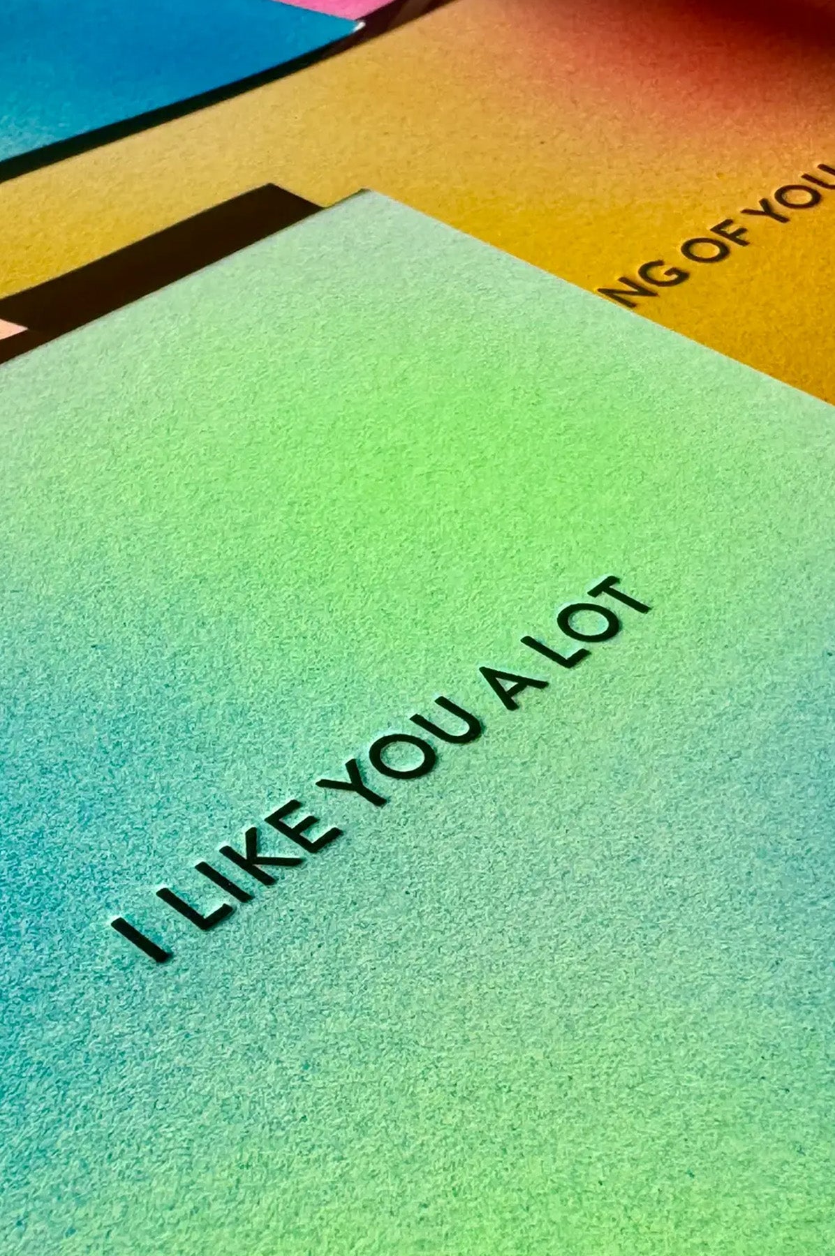 Detail of I Like You A Lot Card by Fun House Fun House at Abacus Row Jewelry