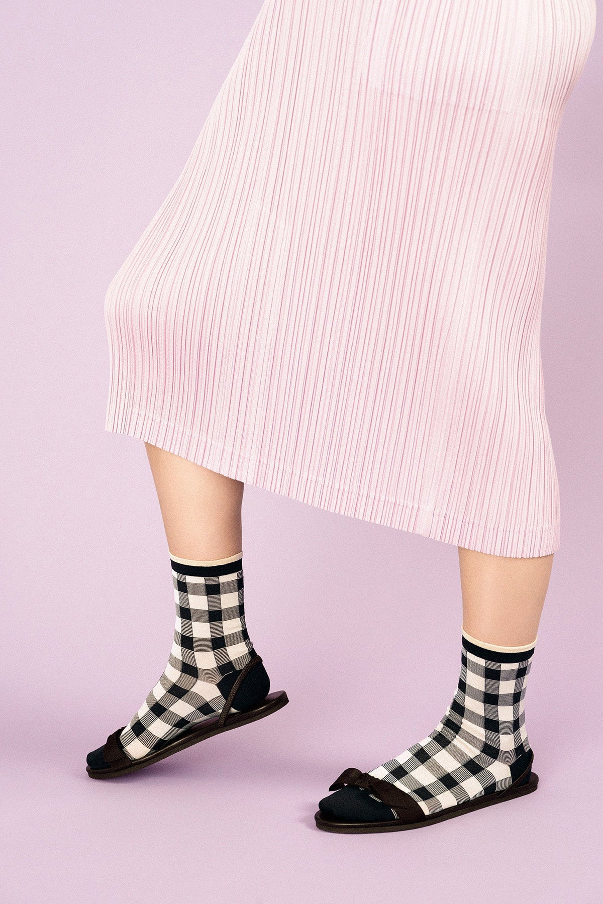 Black Shirley Crew Socks Hansel from Basel at Abacus Row Jewelry