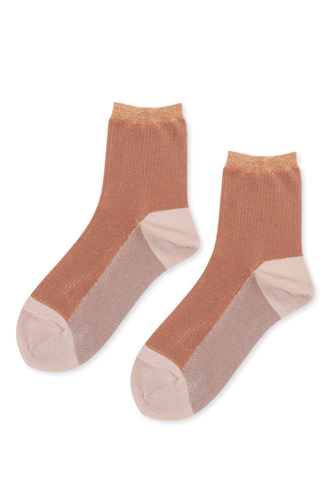 Twinkle Short Crew Socks - blush