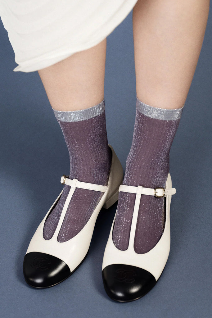 Twinkle Short Crew Socks - indigo