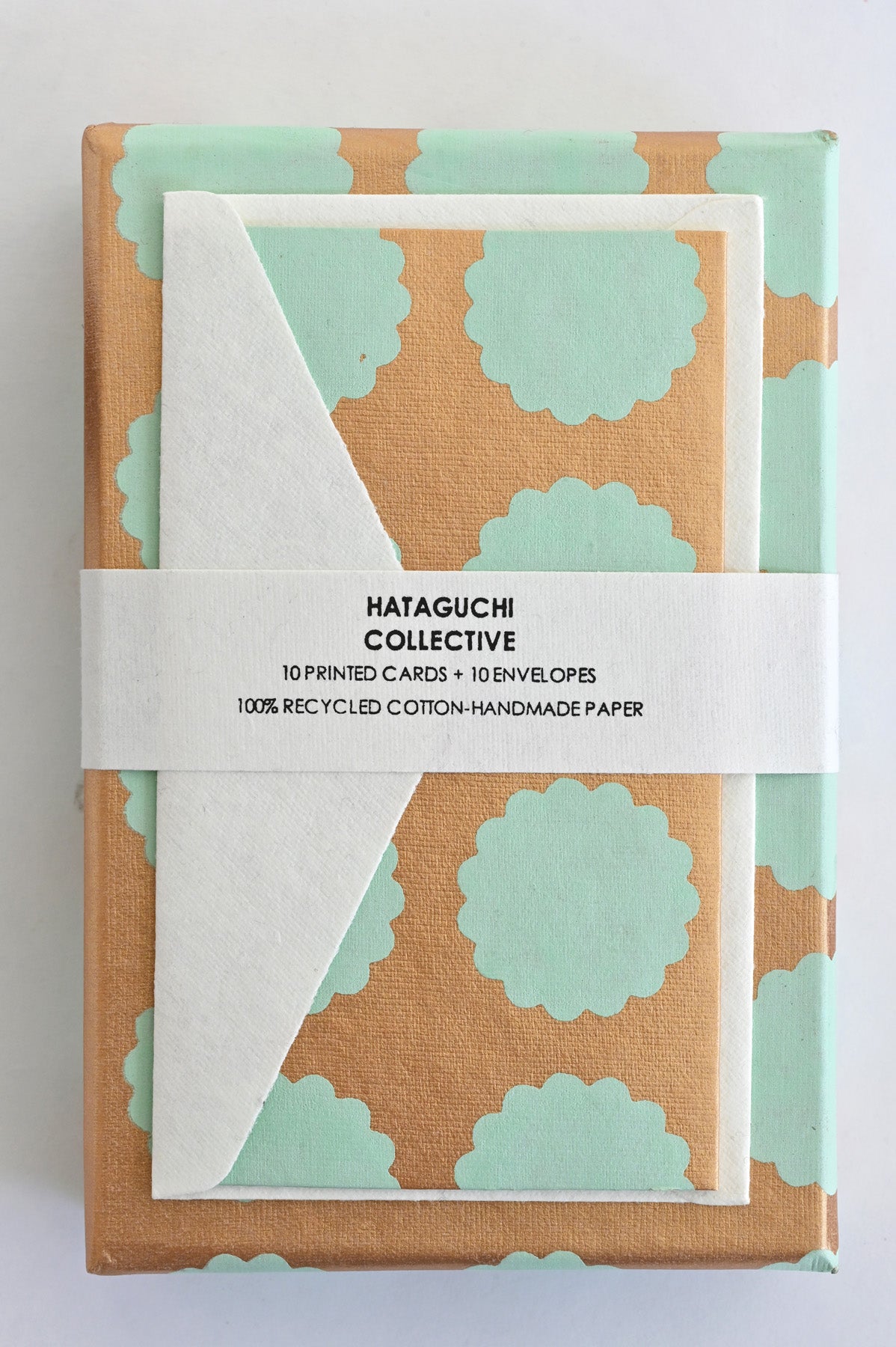 Matcha Biscuit Box Set with card by Hataguchi Collective at Abacus Row Jewelry
