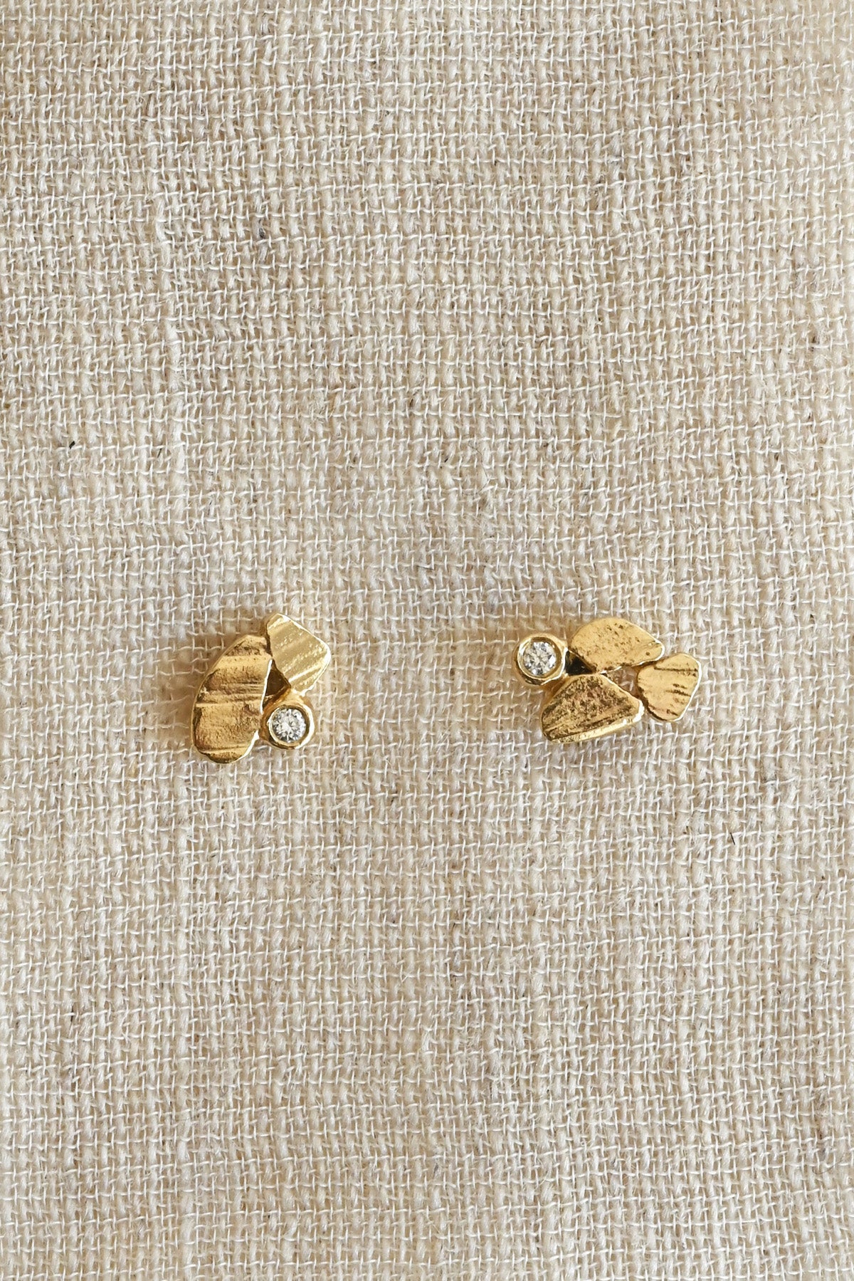 Ray of Light Stud Earrings by Linn at Abacus Row Handmade Jewelry
