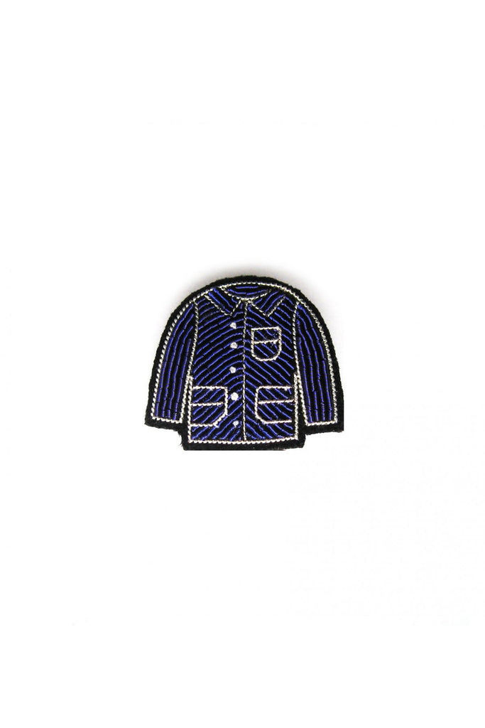 Blue Coat Brooch by Macon et Lesquoy at Abacus Row Jewelry