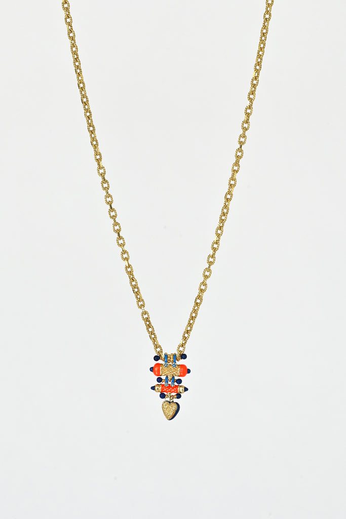 No.769 Gold Enamel Necklace