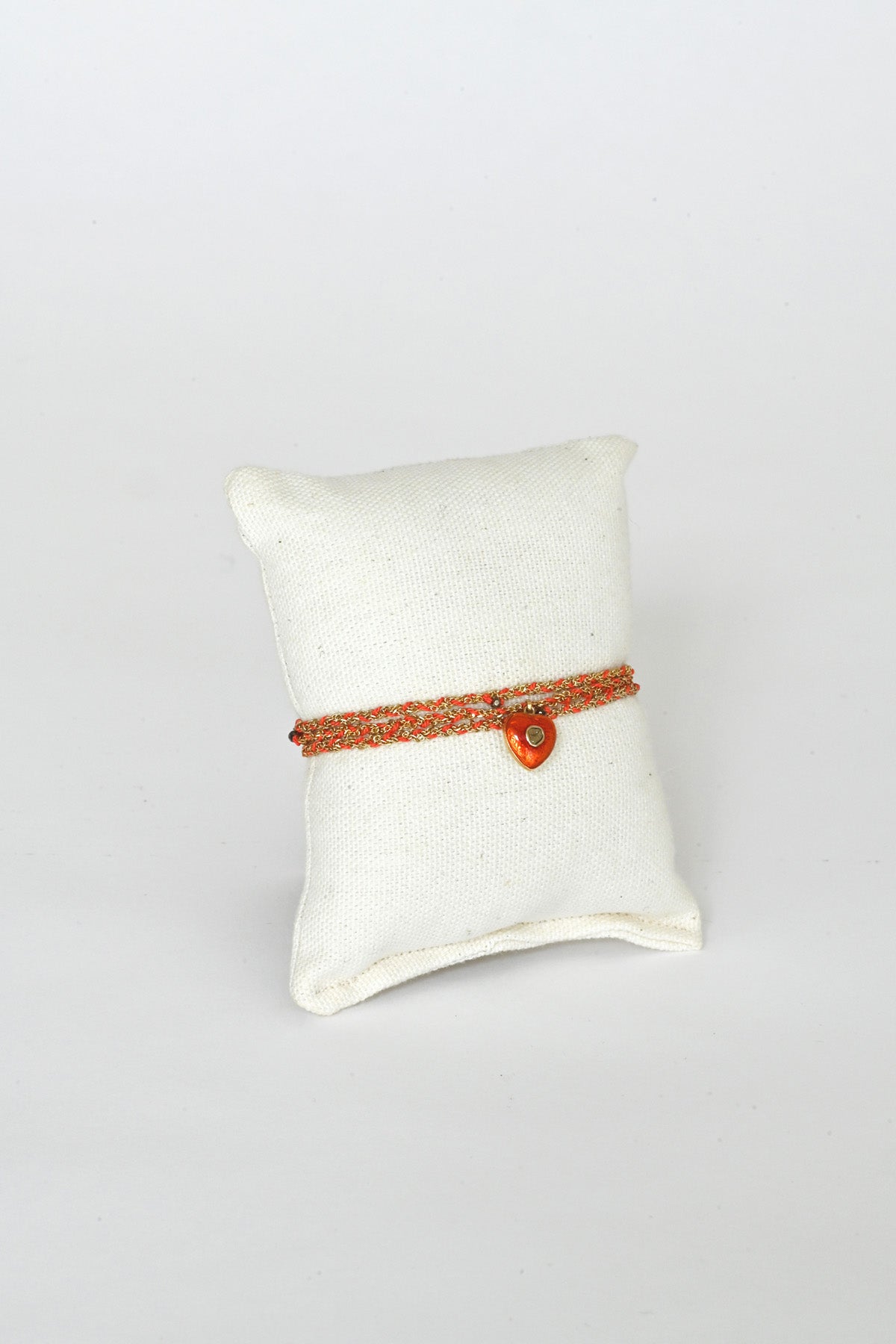 No.781 Gold Coral Necklace as bracelet by Marie Laure Chamorel Jewelry at Abacus Row Handmade Jewelry