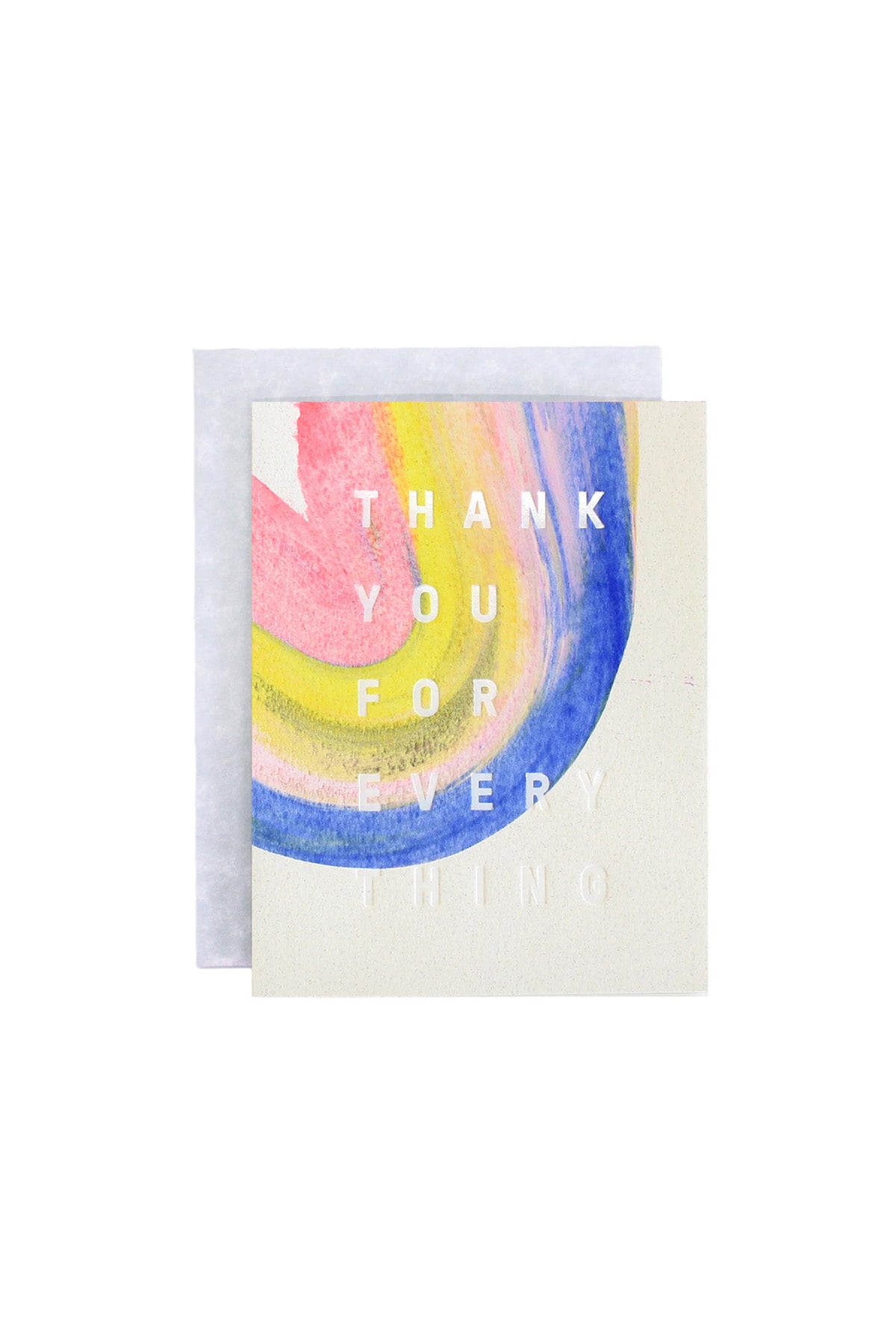 Rainbow Thank You Card by Moglea at Abacus Row Handmade Jewelry
