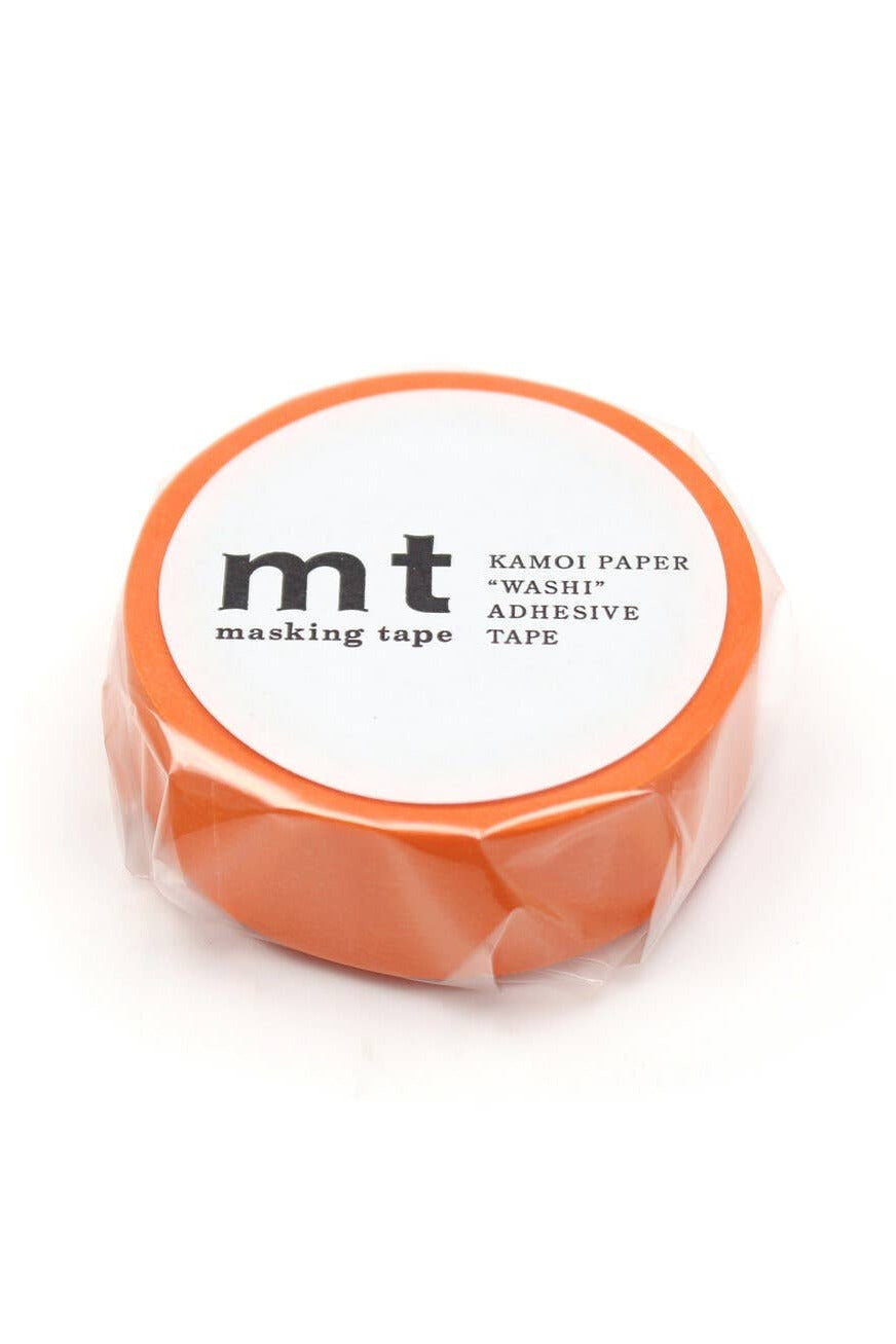 Roll of Matte Orange Washi Tape by MT at Abacus Row