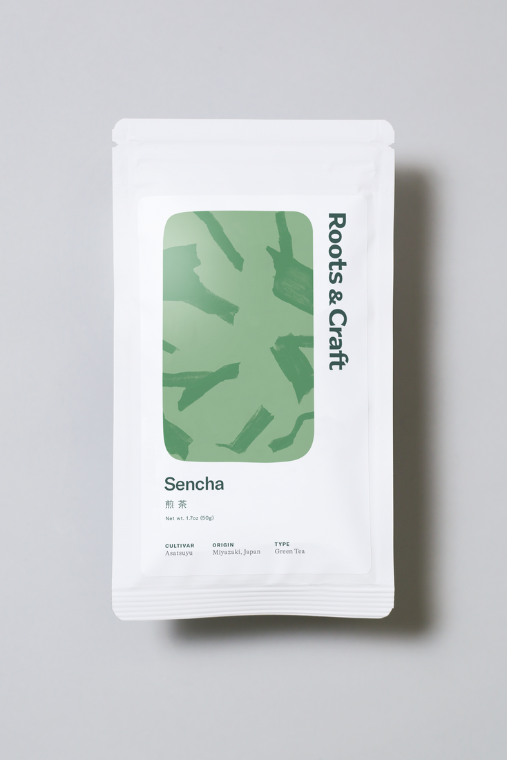 Sencha Green Tea by Roots and Craft at Abacus Row Handmade Jewelry
