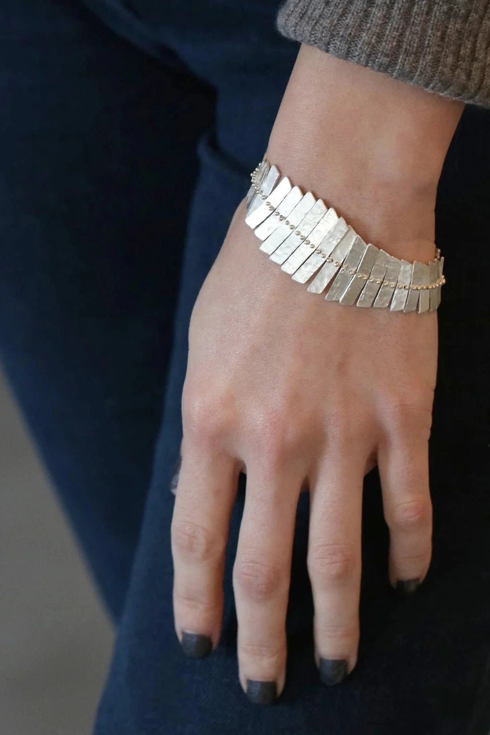 Fishbone Bracelet by Sarah Swell at Abacus Row Jewelry