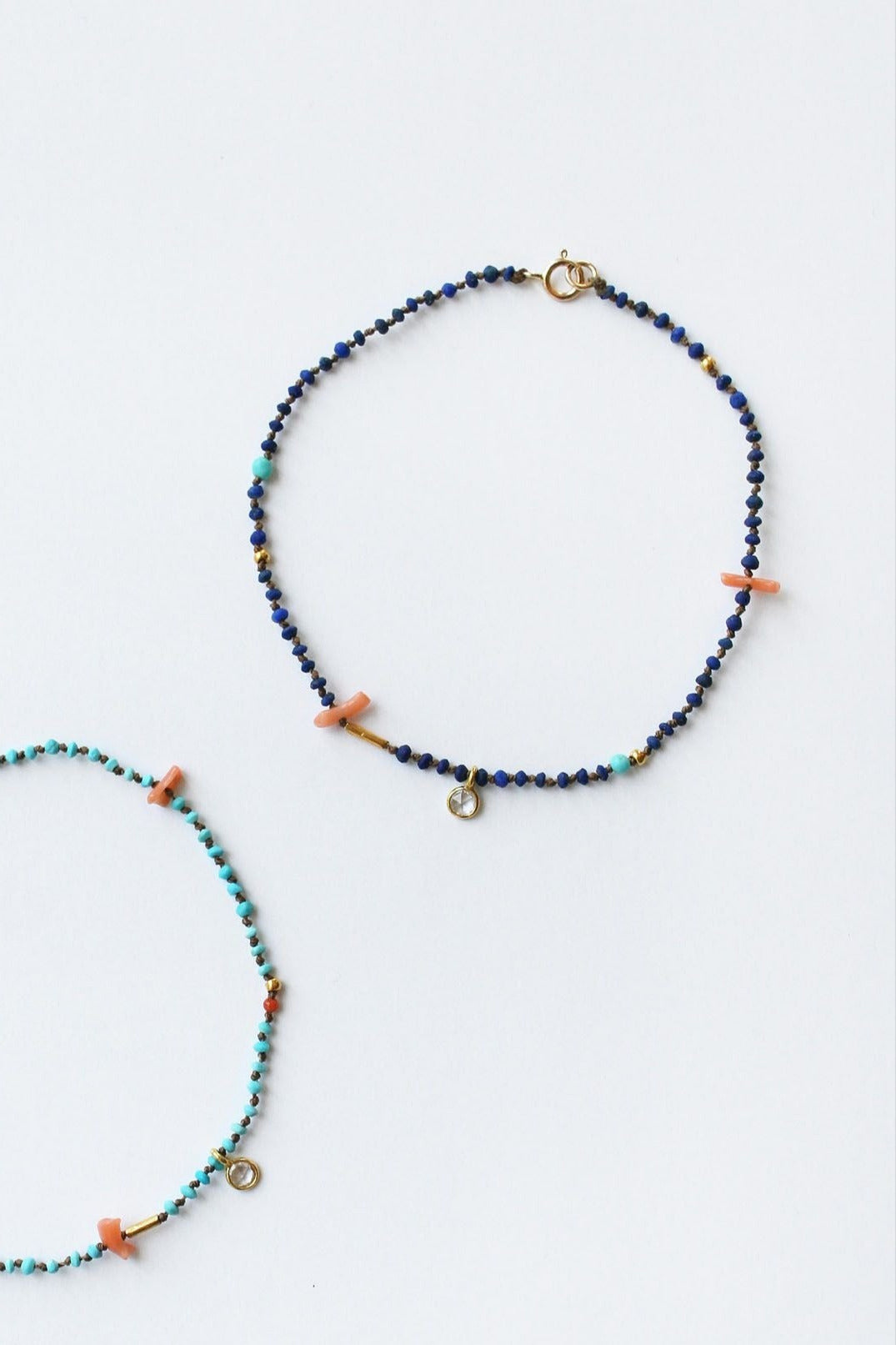 Lapis Confetti Bracelet by See Real Flowers at Abacus Row Handmade Jewelry