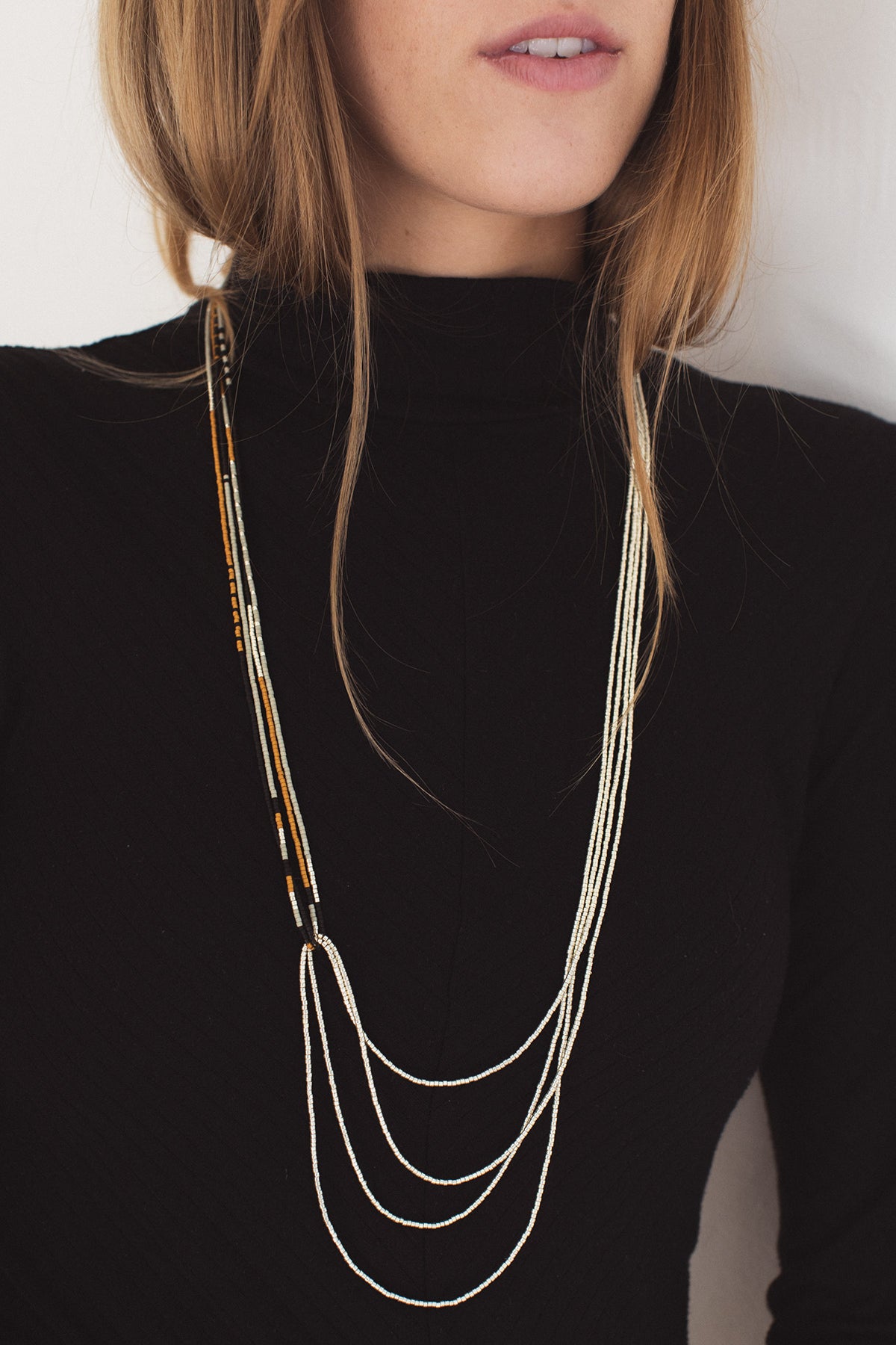 Baikal Necklace, Cloudscape - Abacus Row Handmade Jewelry