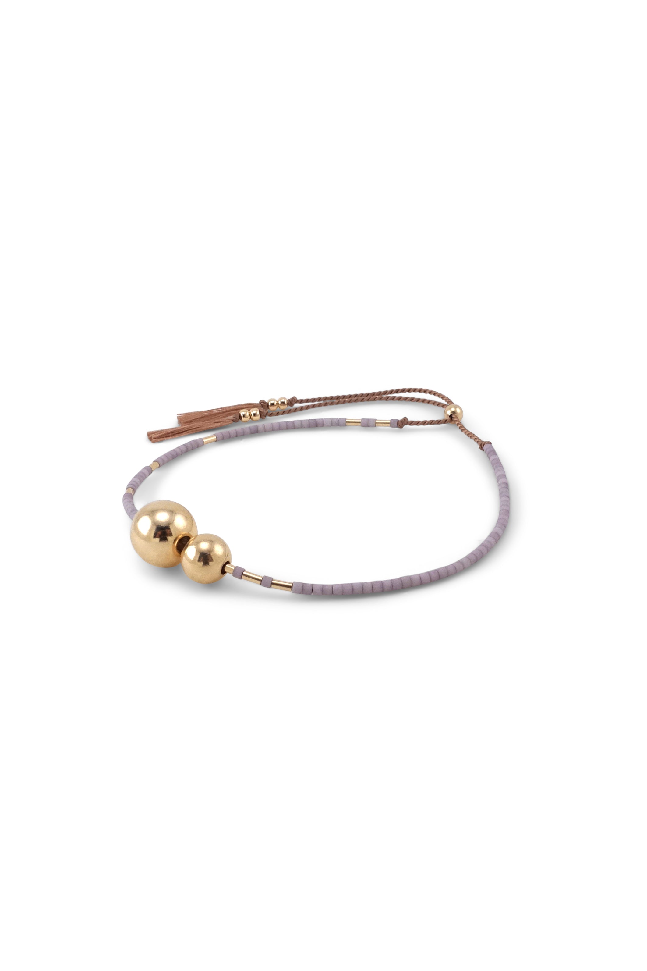 Hati Bracelet, wisteria - Abacus Row Handmade Jewelry
