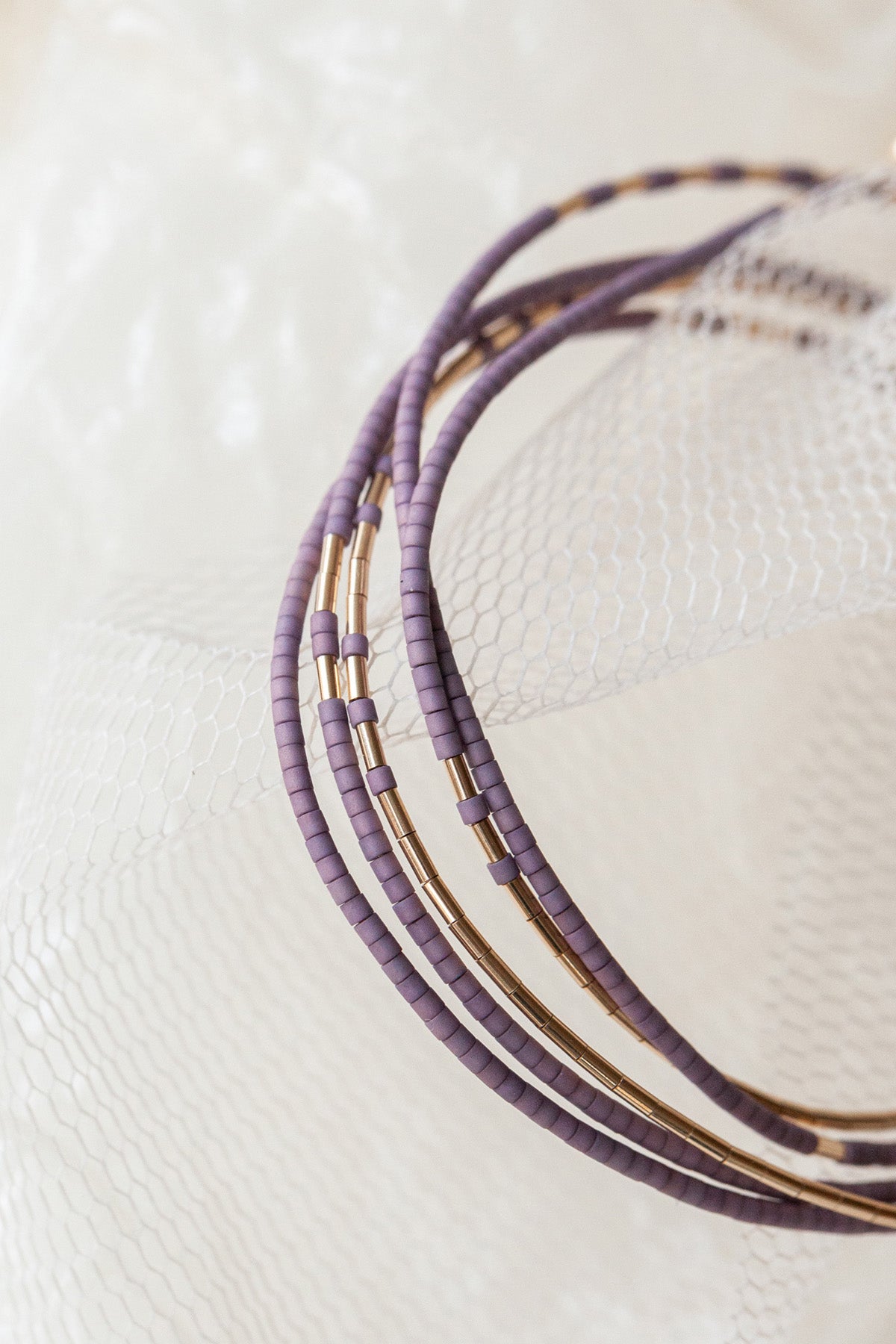Neso Wrap, Ume Details - Abacus Row Handmade Jewelry