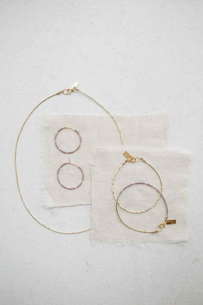 Selene Collection in Oyster by Abacus Row Handmade Jewelry